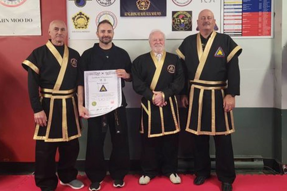 Ho Shin Sool instructor Ryan Crozier received his second-degree certification. 
