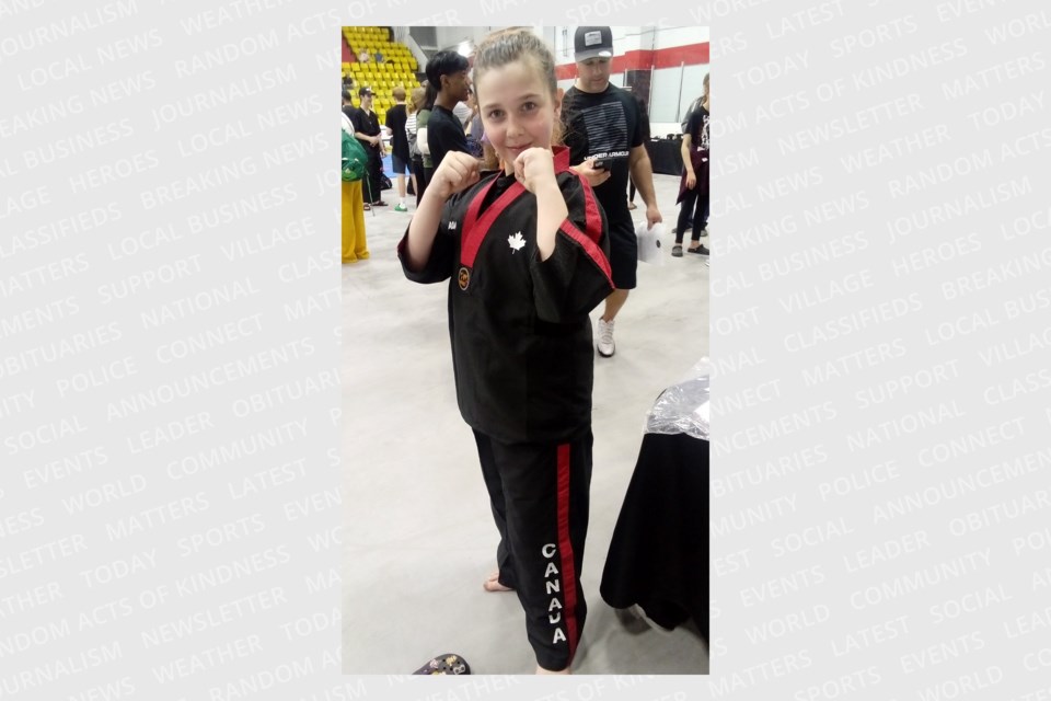 Madison Beriault qualified for a spot on Team Canada in Ottawa during the weekend and will travel to the World Karate Championships in Portugal later this year.