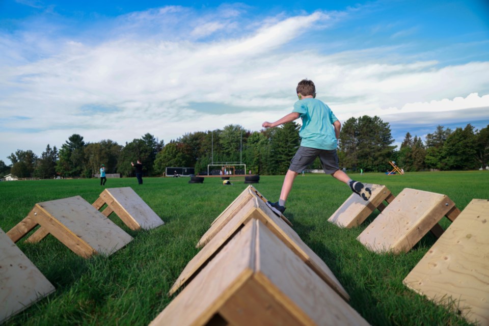 An example of obstacle course racing.