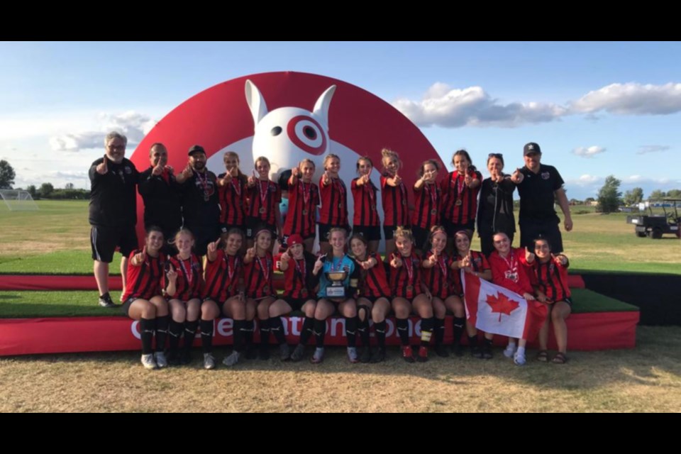 U18 Soo City United Girls won their division in the Target USA Cup, July 14 to 16.