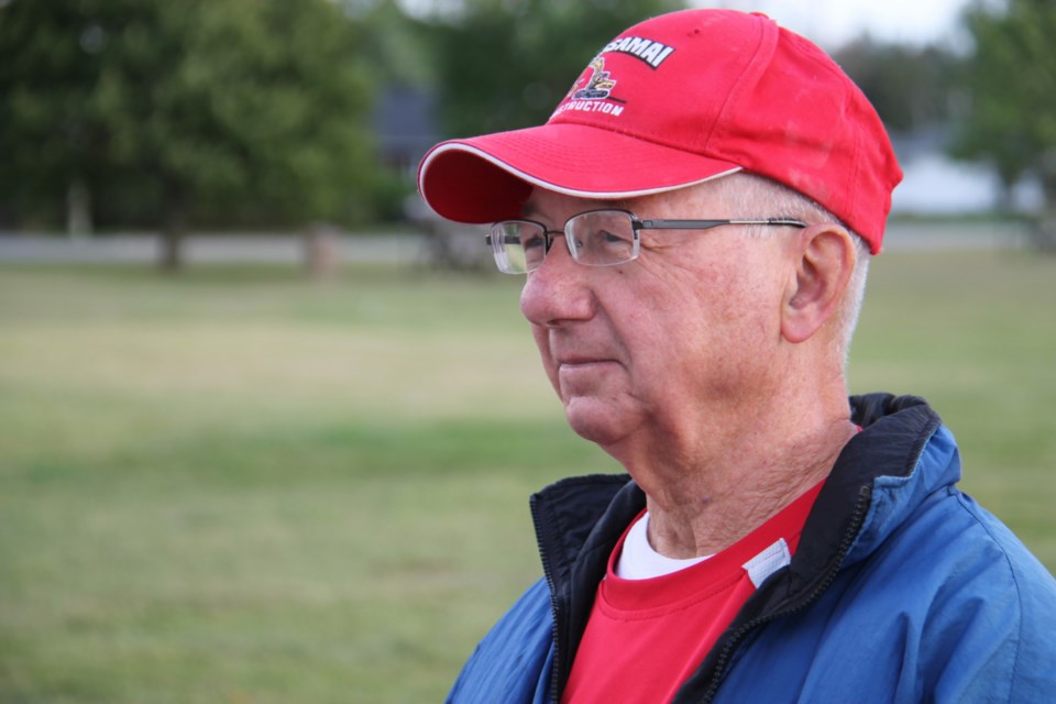 Dan Philion, coach of a Possamai Construction-sponsored Special Olympian baseball team, Aug. 29, 2019. Darren Taylor/SooToday