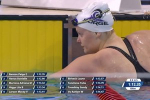Sault swimmer sets personal best time at Olympic trials