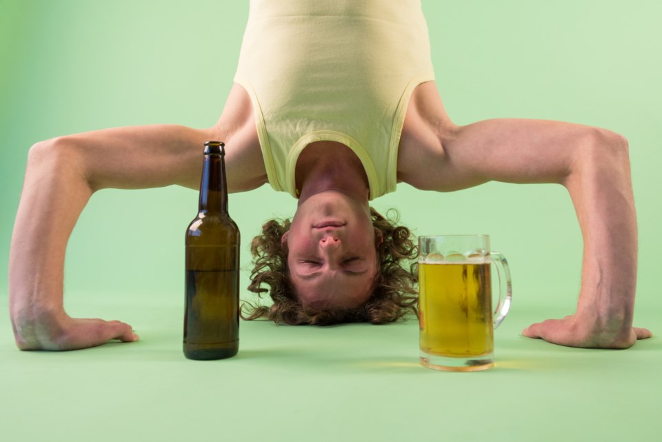Adobe Stock beer yoga