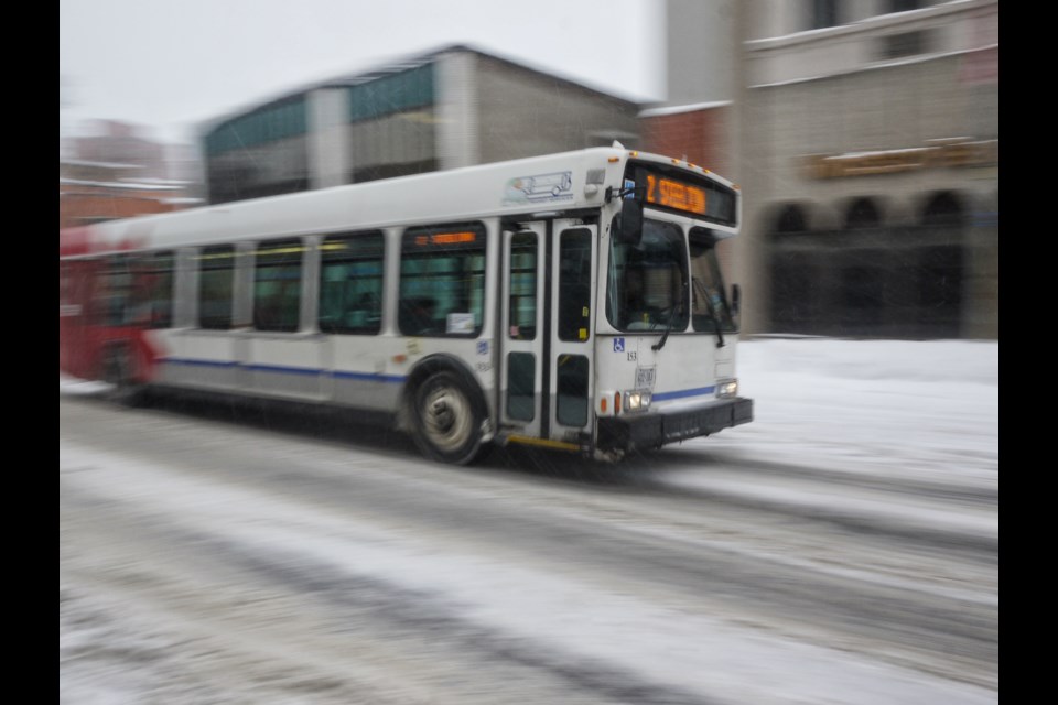 The transit optimization study is suggesting a new transfer hub near Sault College with a heated shelter. Michael Purvis/SooToday