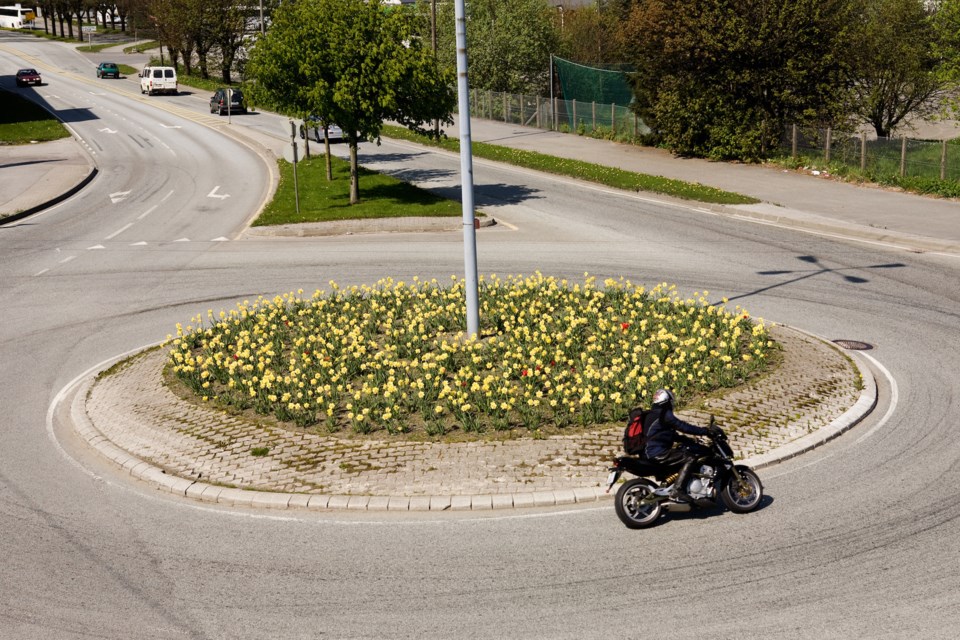 STOCK IMAGE: Roundabouts are common in Southern Ontario, with more than 100 built in recent years. Significant roundabouts in Northern Ontario are at North Bay and Mattawa