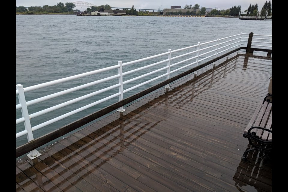 Rainfall, high water levels and strong winds have forced the city to close the boardwalk until it can be repaired. Darren Taylor/SooToday