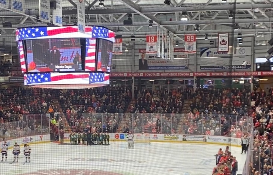 VIDEO: This is how Greyhounds fans reacted to the U.S. national anthem last night