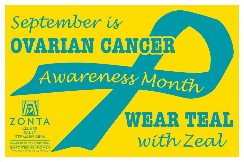 sign for Ovarian Cancer Awareness month