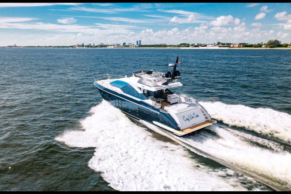 A photo from the Allied Marine website shows the 70-foot Italian yacht named in the multimillion-dollar Gen 7 Fuel lawsuit. 