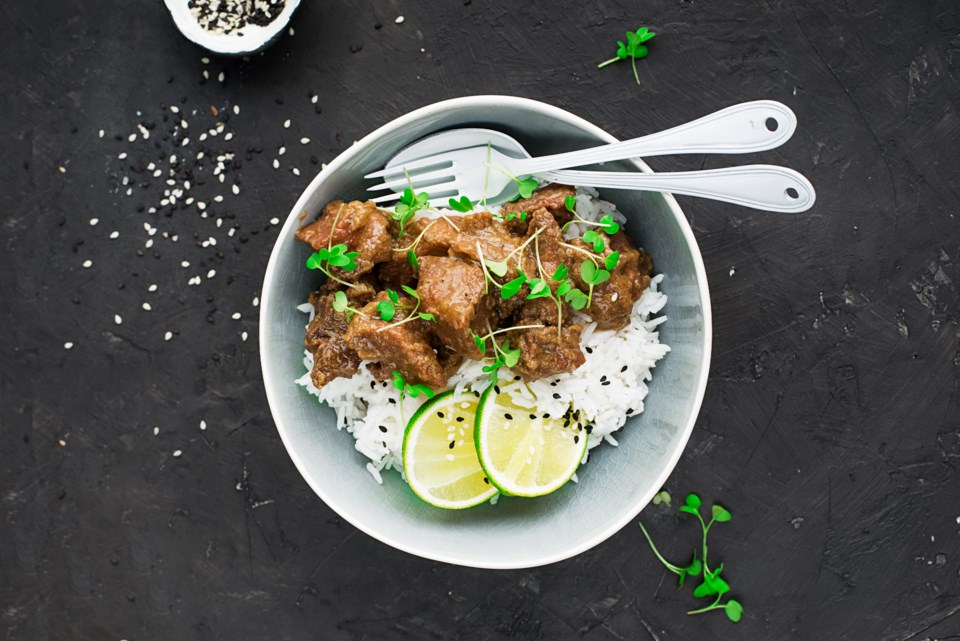 Prep 4 slow cooker sesame beef