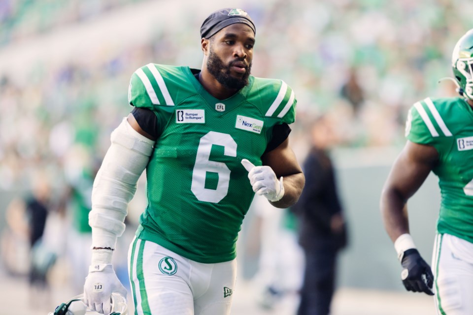 Saskatchewan Roughriders' LB Jameer Thurman