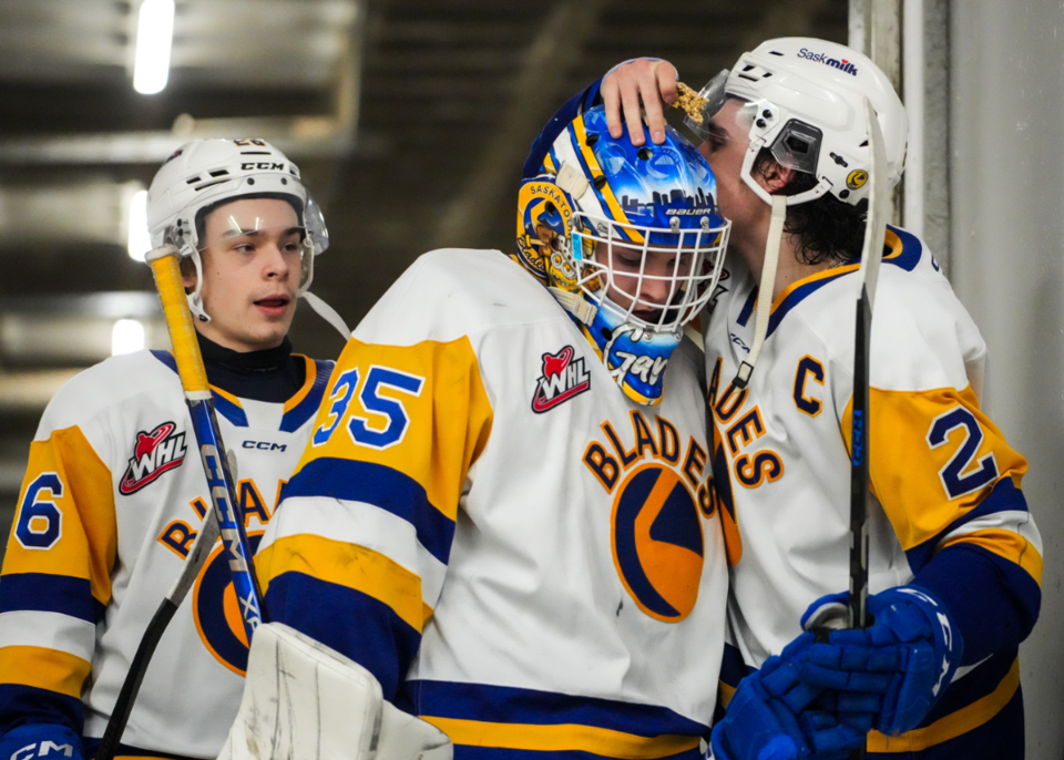 saskatoon-blades-celebrate-a-win