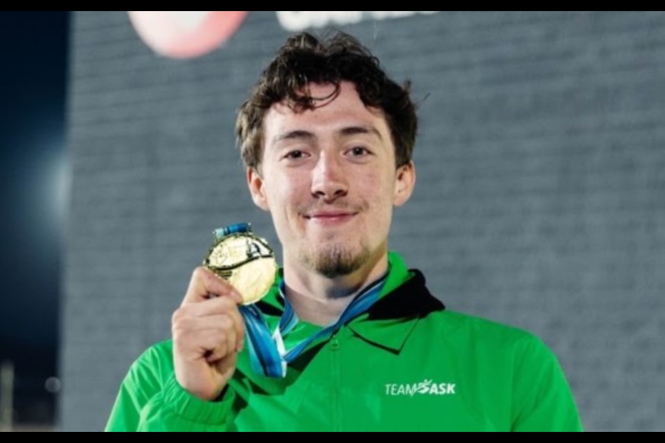 Saskatoon’s Brendan Cote-Williamson won his second gold medal of the Games on Saturday.