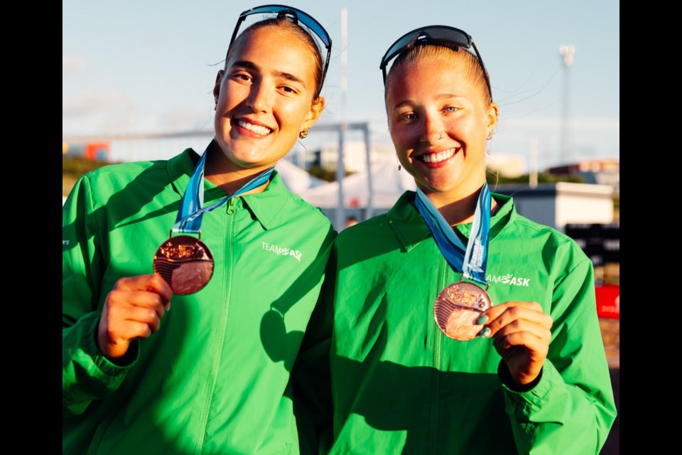 Women’s beach volleyball: Saskatchewan defeated Alberta to win bronze.