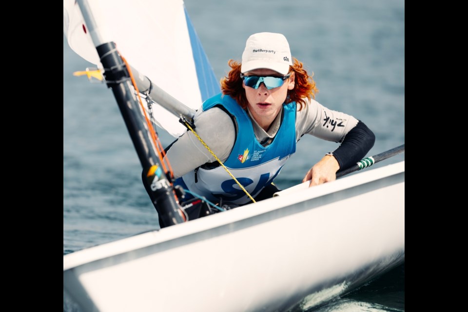 Wynyard’s Daniel Laverty is currently in fifth place in the Men’s Single Handed ILCA.