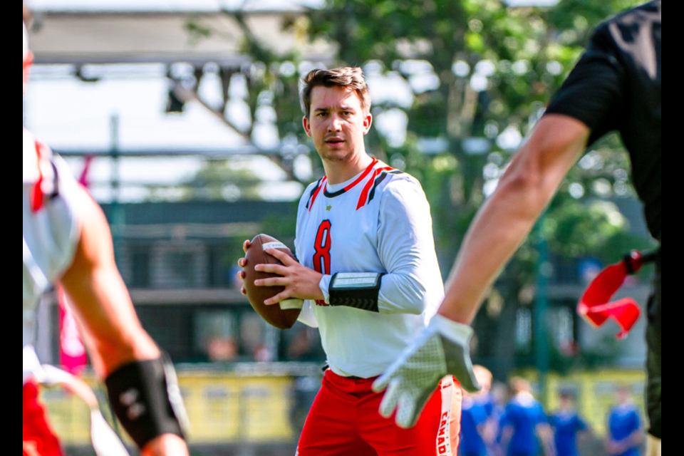 Team Canada Flag Football Quarterback Mason Nyhus