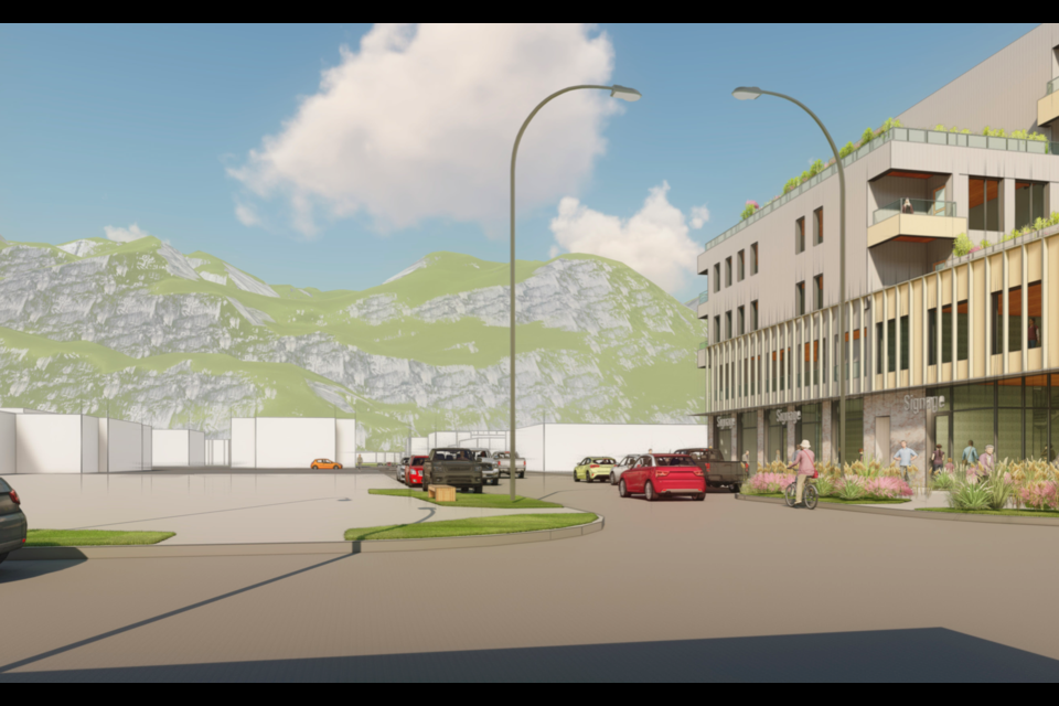 Rendering of the proposed development.