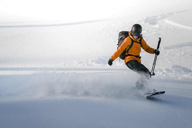 Christine Feleki of Squamish recently became the first woman to achieve her Association of Canadian Mountain Guides certification using a splitboard.