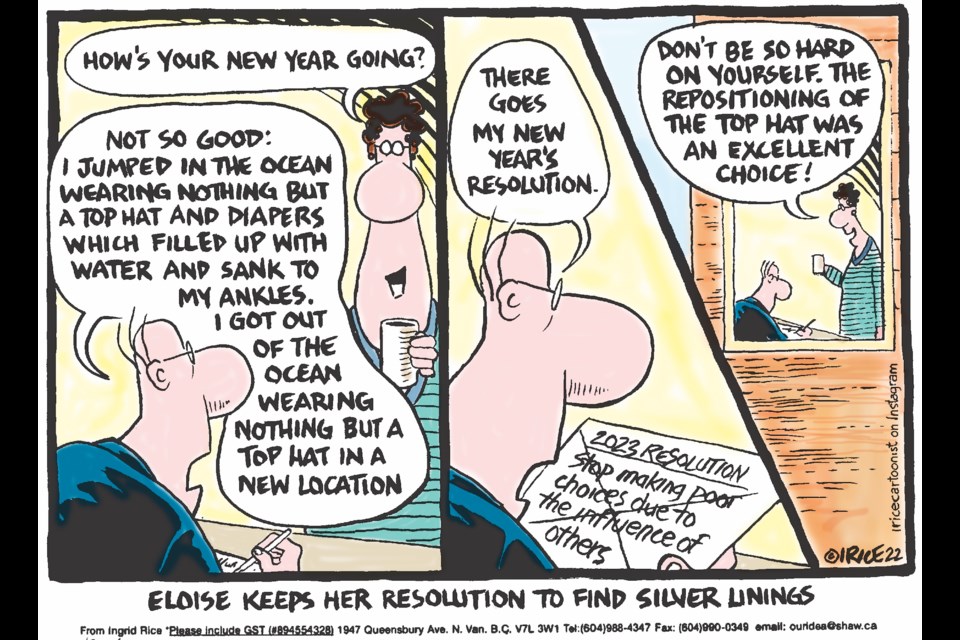 Our political columnist pokes fun at those Polar Bear swimmers. 