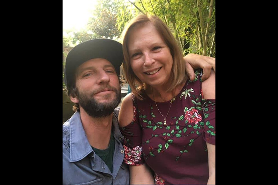 The late Dave Henkel and his mom, Leslie Newton.