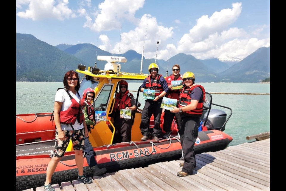 Rescued by Royal Canadian Marine Search and Rescue Station 4 — Squamish. 