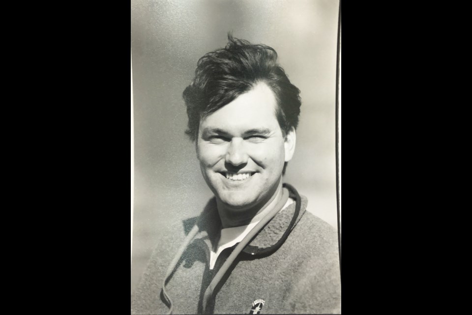 Georges Rivard, race director of the Squamish Windsurfing Club, 1994.