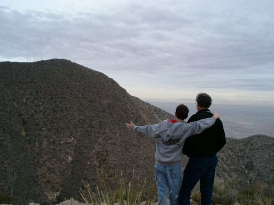 Andrew and his dad 2005