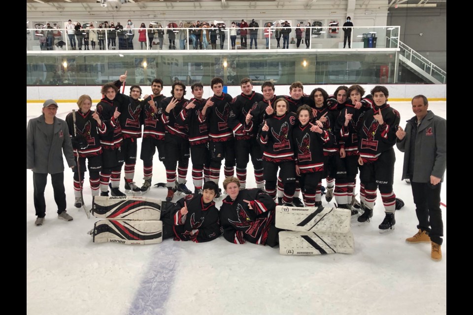 The victorious Squamish Eagle's U18 team