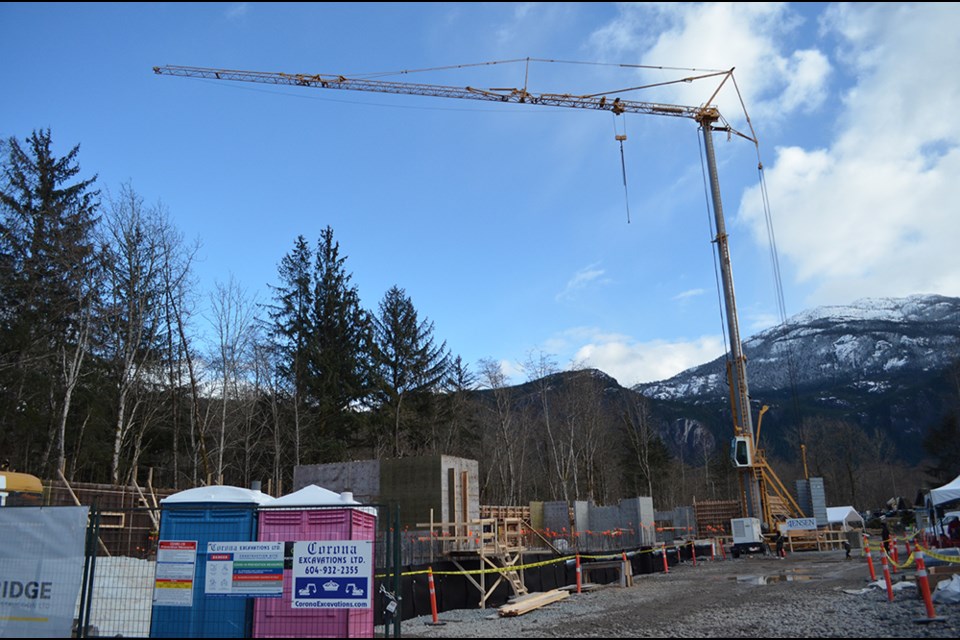 The site of the Buckley Avenue affordable housing project in Squamish.