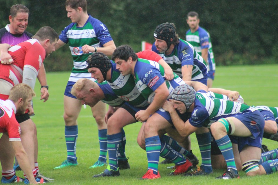 The Axemen in action on Sept. 11 in Brennan Park.