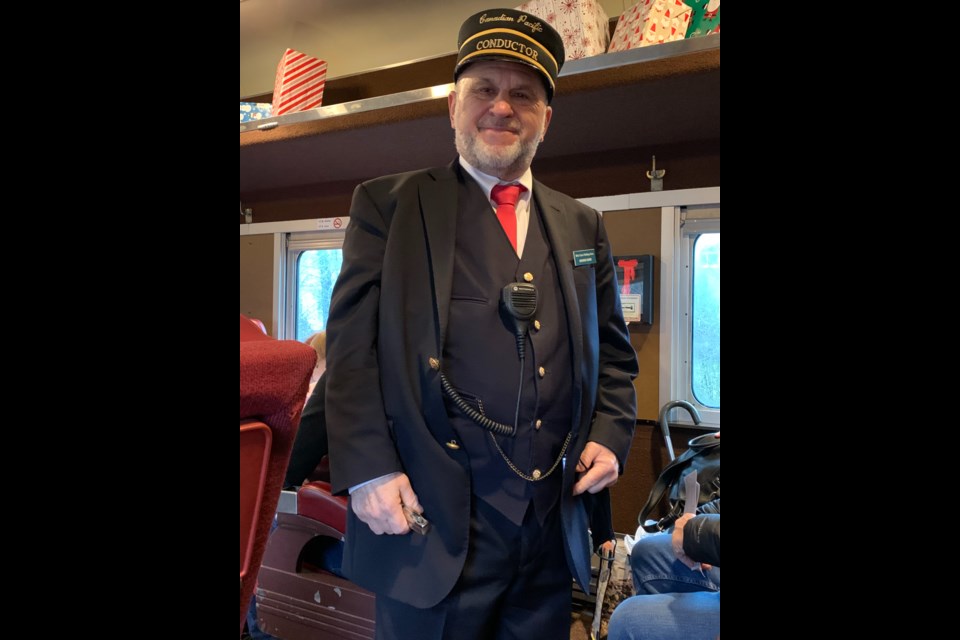 The North Pole Express conductor.
