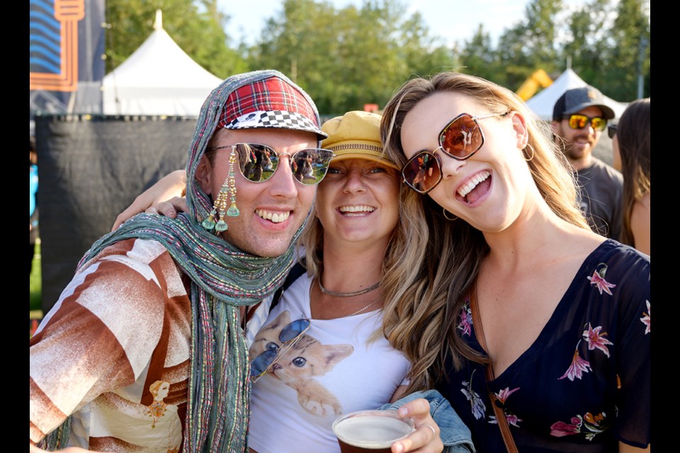 Crowds and performance artists at the Squamish Constellation Festival.  Saturday, July 27, 2019.  