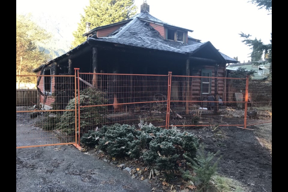 The home on Nov. 15, the day after the fire. 