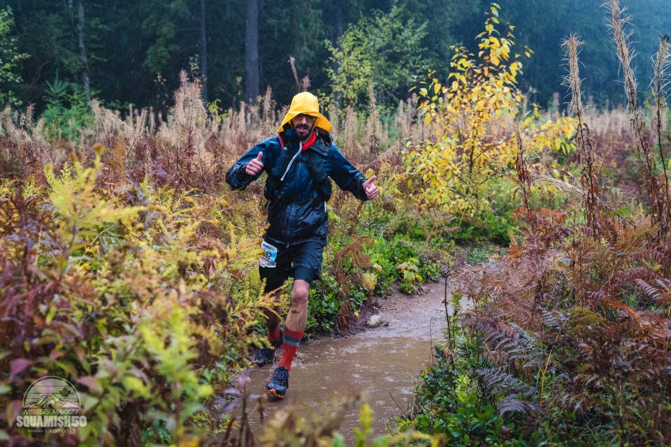 The 2021 Squamish 50 was a wet affair!