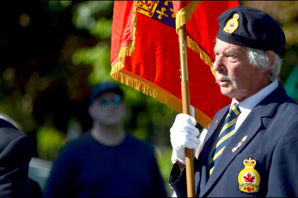 Squamish memorial ceremony for Queen Elizabeth II, held Sept. 19. 

Photo by Steven Chua/The Squamish Chief