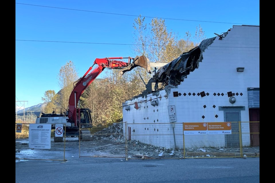 The Tantalus Fire Hall was demolished this week. 