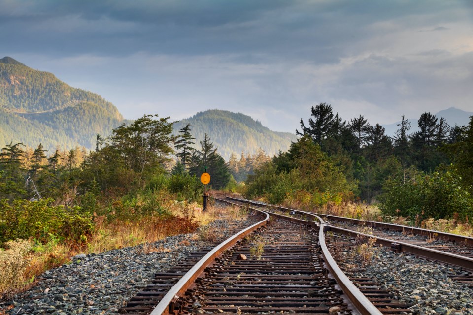 EmilyNortonRailroad tracks in Squamish.