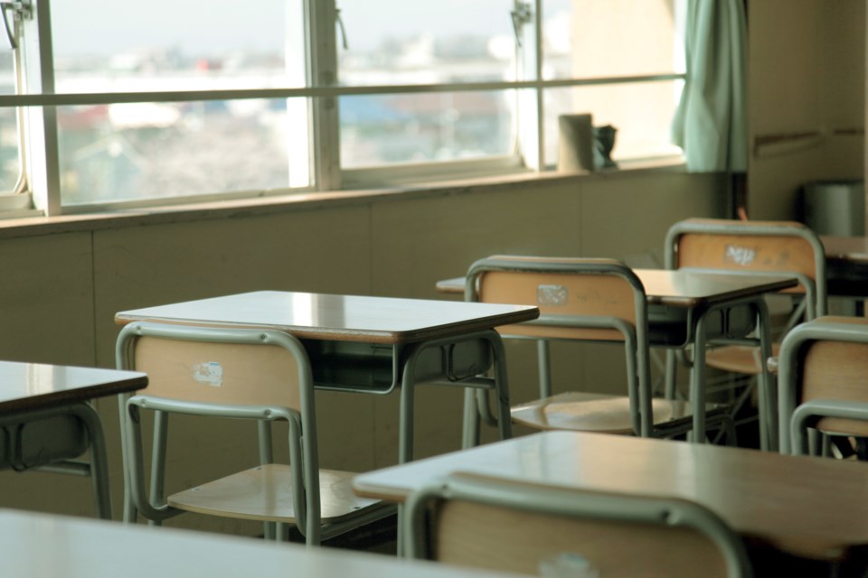 empty classroom