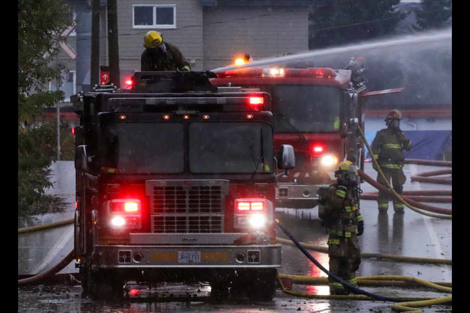 Firefighters work fire on Pemberton Ave. Nov. 6.