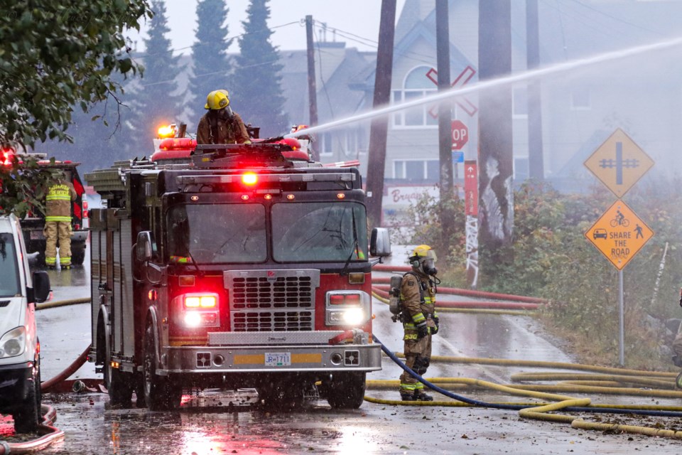 Firefighters work fire on Pemberton Ave. Nov. 6