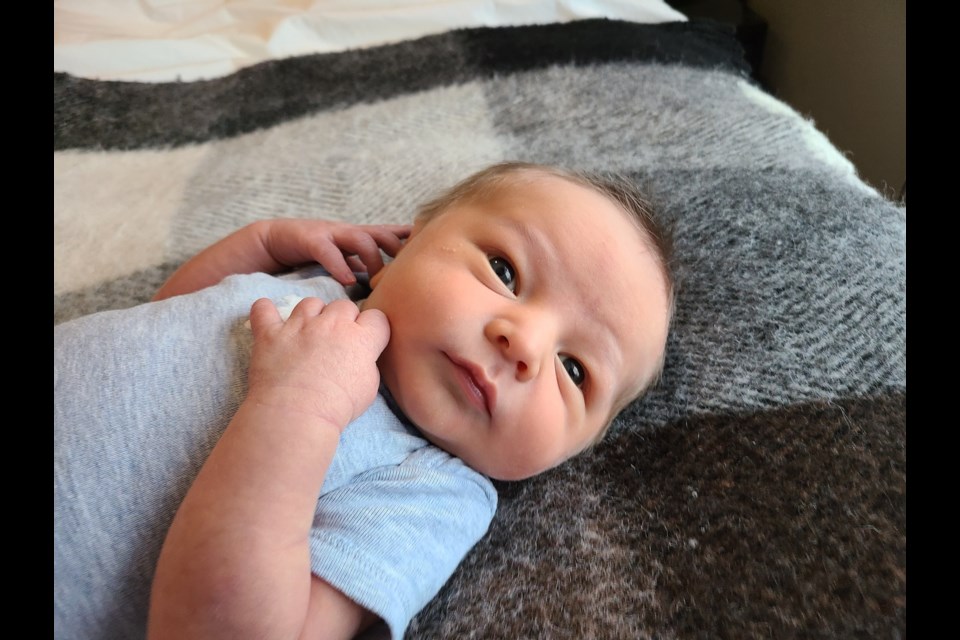 Karl Odin Moisan is Squamish General Hospital's first baby of the year.