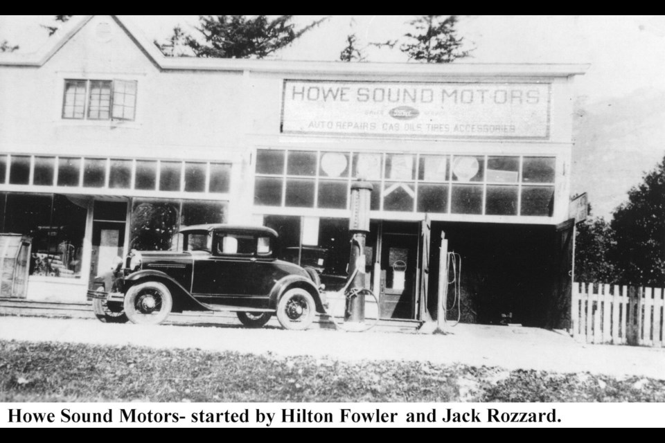 The first Squamish gas station, which was established in the 1920s.