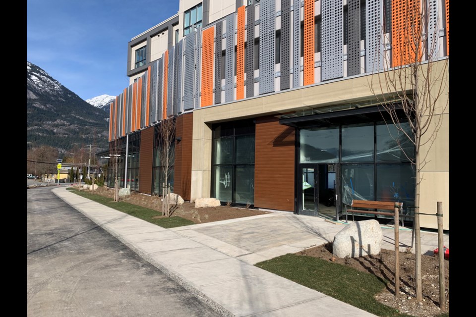 Front of the new childcare centre. 