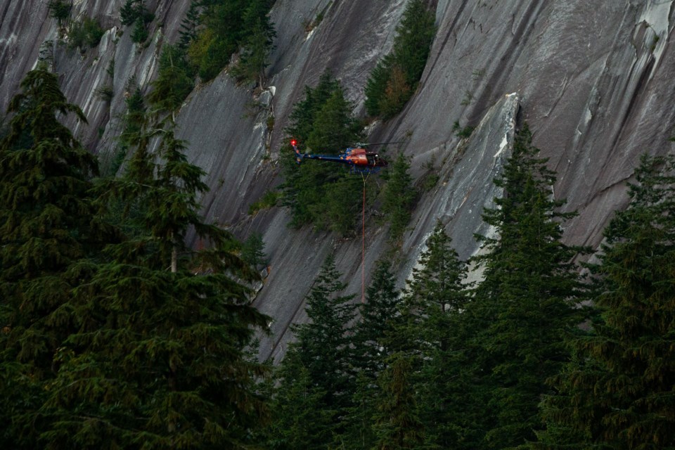 Grand Wall heli rescue on Aug. 22. 