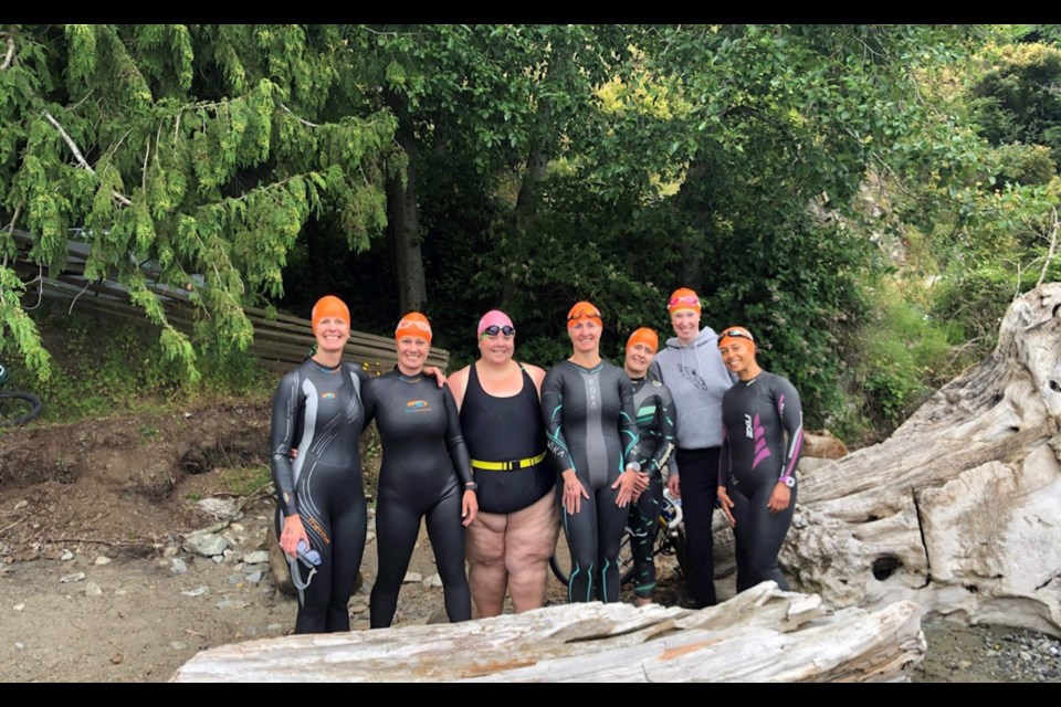 Swim Wild members at SwimBowen on July 16. 