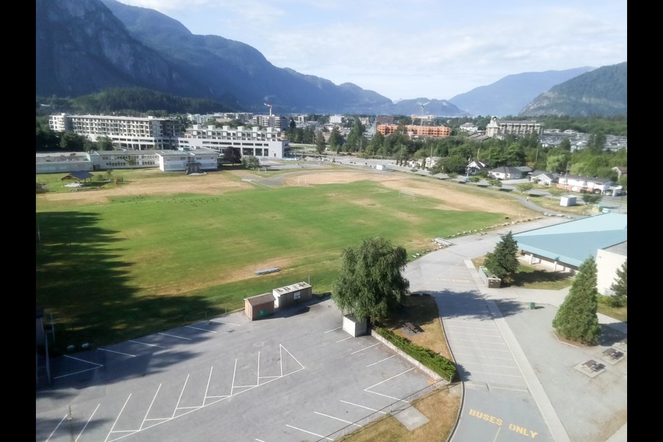 The Howe Sound Secondary field, a portion of which will be used for the farm. 