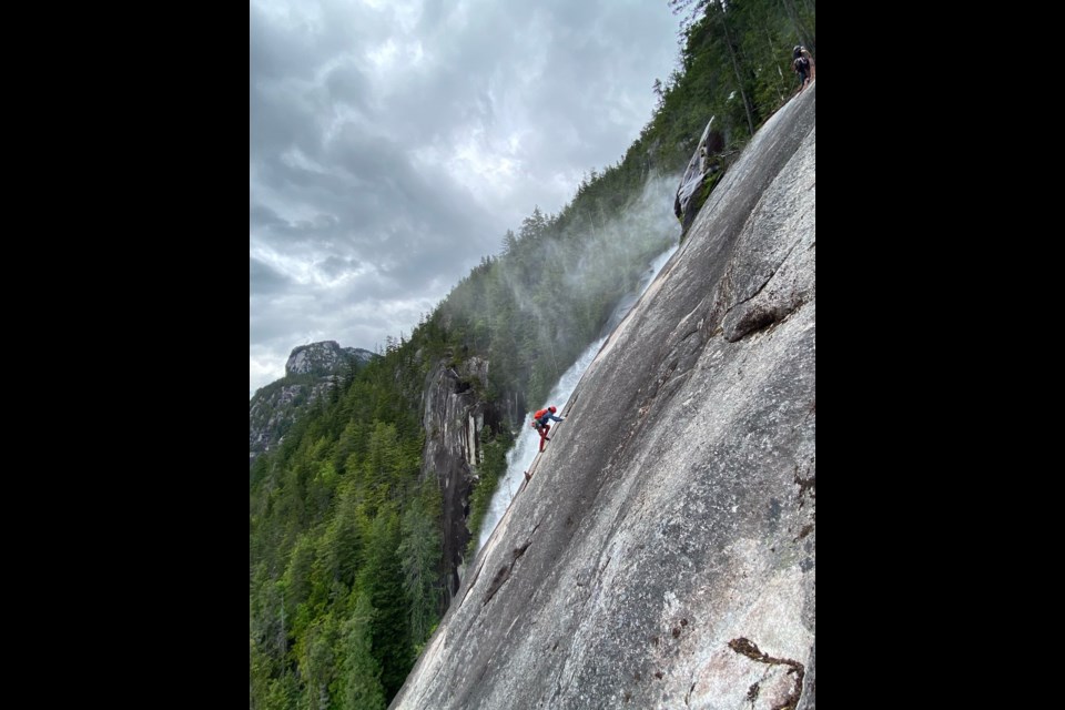 The new climb, "The Spirit of Squamish."