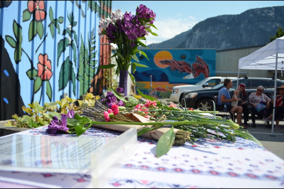 On Aug. 31, the occasion was commemorated with an opening ceremony from members of the Sḵwx̱wú7mesh Úxwumixw (Squamish Nation) and followed by remarks from the Sea to Sky Community Action Team, which has a mandate of responding to the local overdose crisis.
