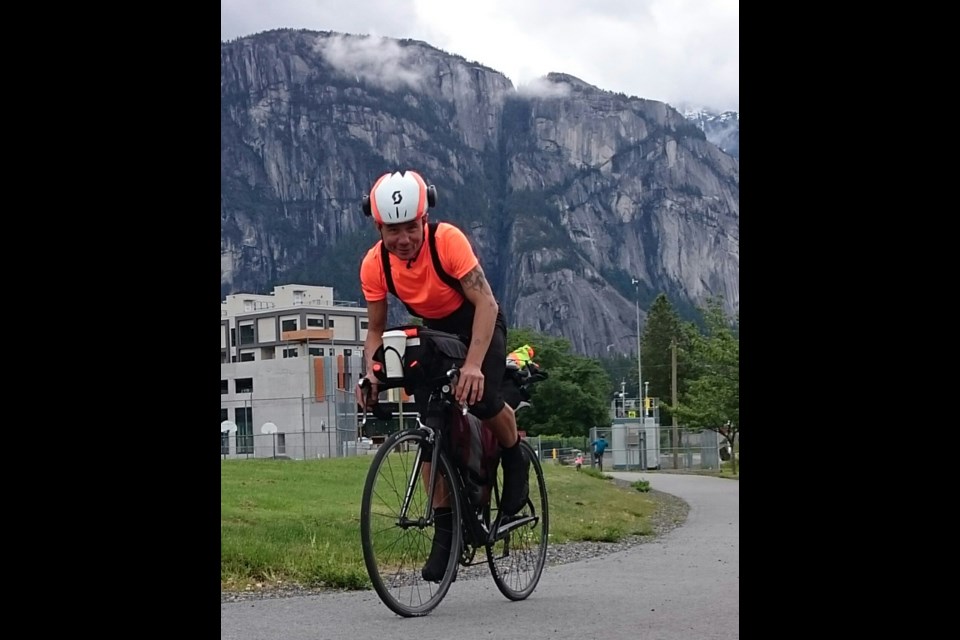 In memoriam: Jason Loutitt in Squamish in 2020 before he headed out to ride across Canada. 