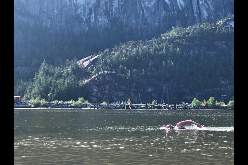 Squamish's Marlaina Rhymer aims to swim the length of Victoria's Gorge Waterway this month in support of the Gorge Swim Fest Society. 